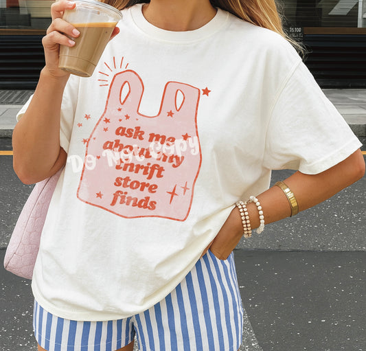 Ask Me About My Thrift Store Finds Transfer