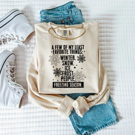 Least Fav Things Winter Transfer**SOLD SEPARATELY**