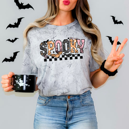 Grunge Bats Spooky Transfer