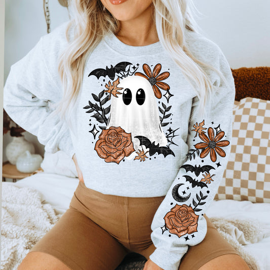 Orange Floral Ghost ** TWO PART* SOLD SEPARATELY**