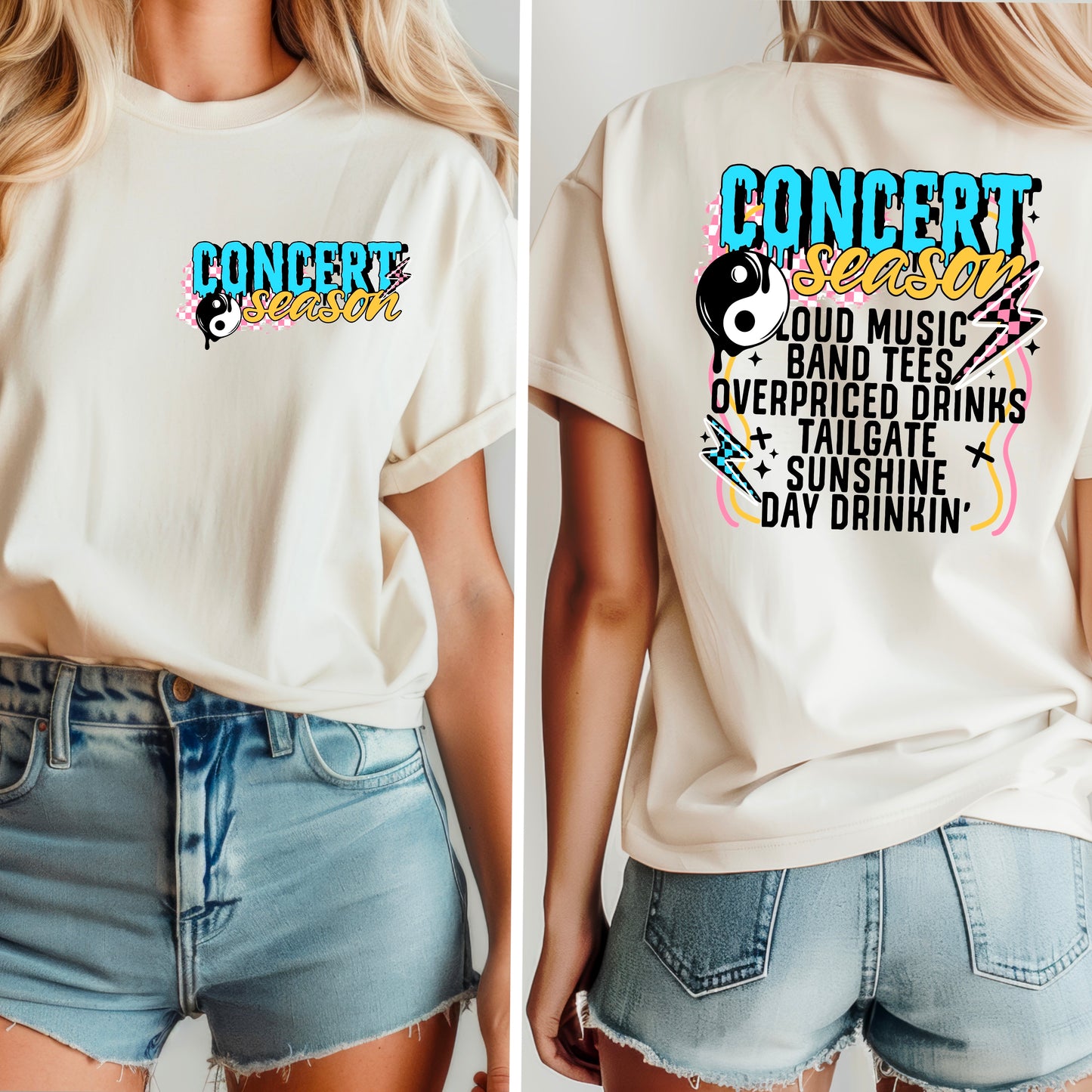 Concert Season Black Transfer ** TWO PART* SOLD SEPARATELY**