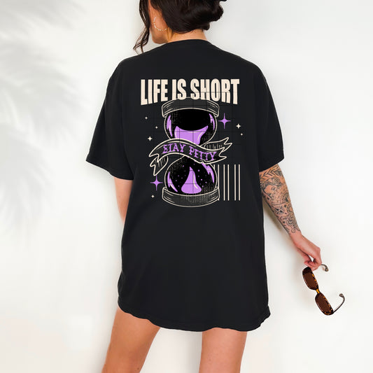 LIFE IS SHORT HOURGLASS TRANSFER