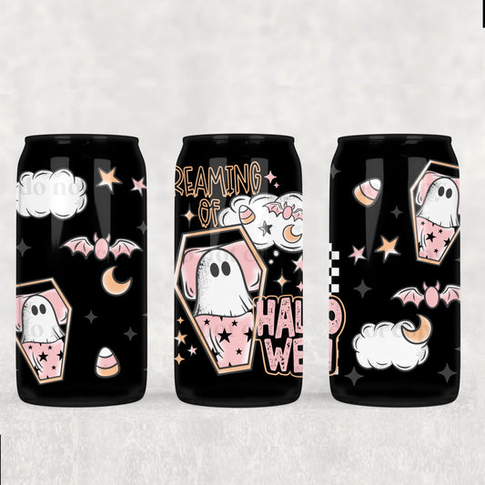 Dreaming Of Halloween 16oz Libbey Wrap Transfer