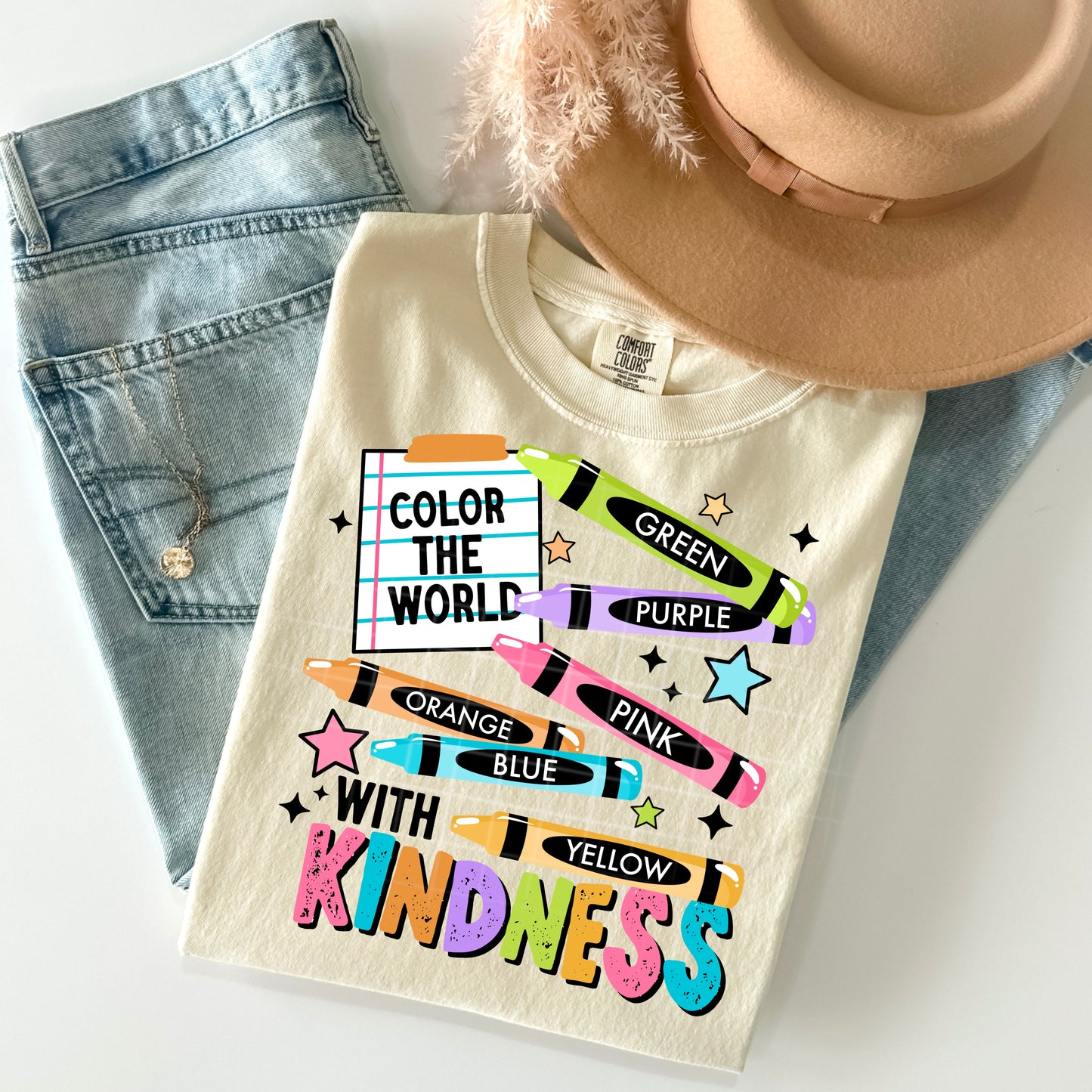 Color The World With Kindness Transfer