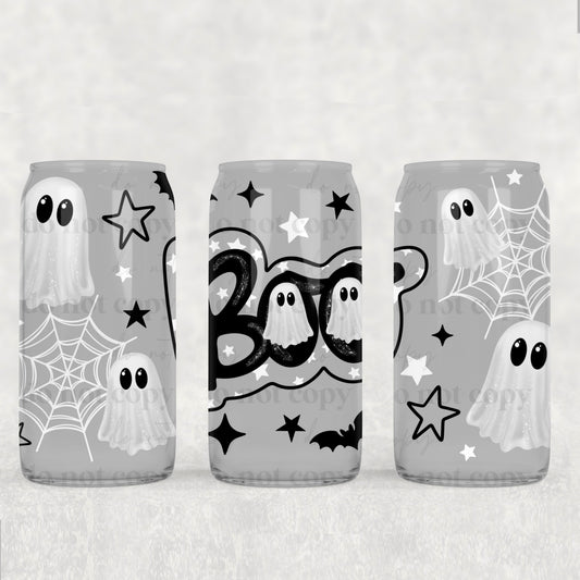 Boo 16oz Libbey Wrap Transfer