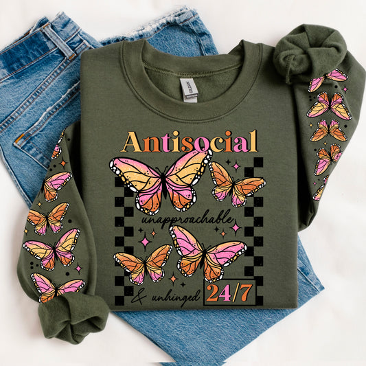 Antisocial Butterfly  ** TWO PART* SOLD SEPARATELY** Transfer