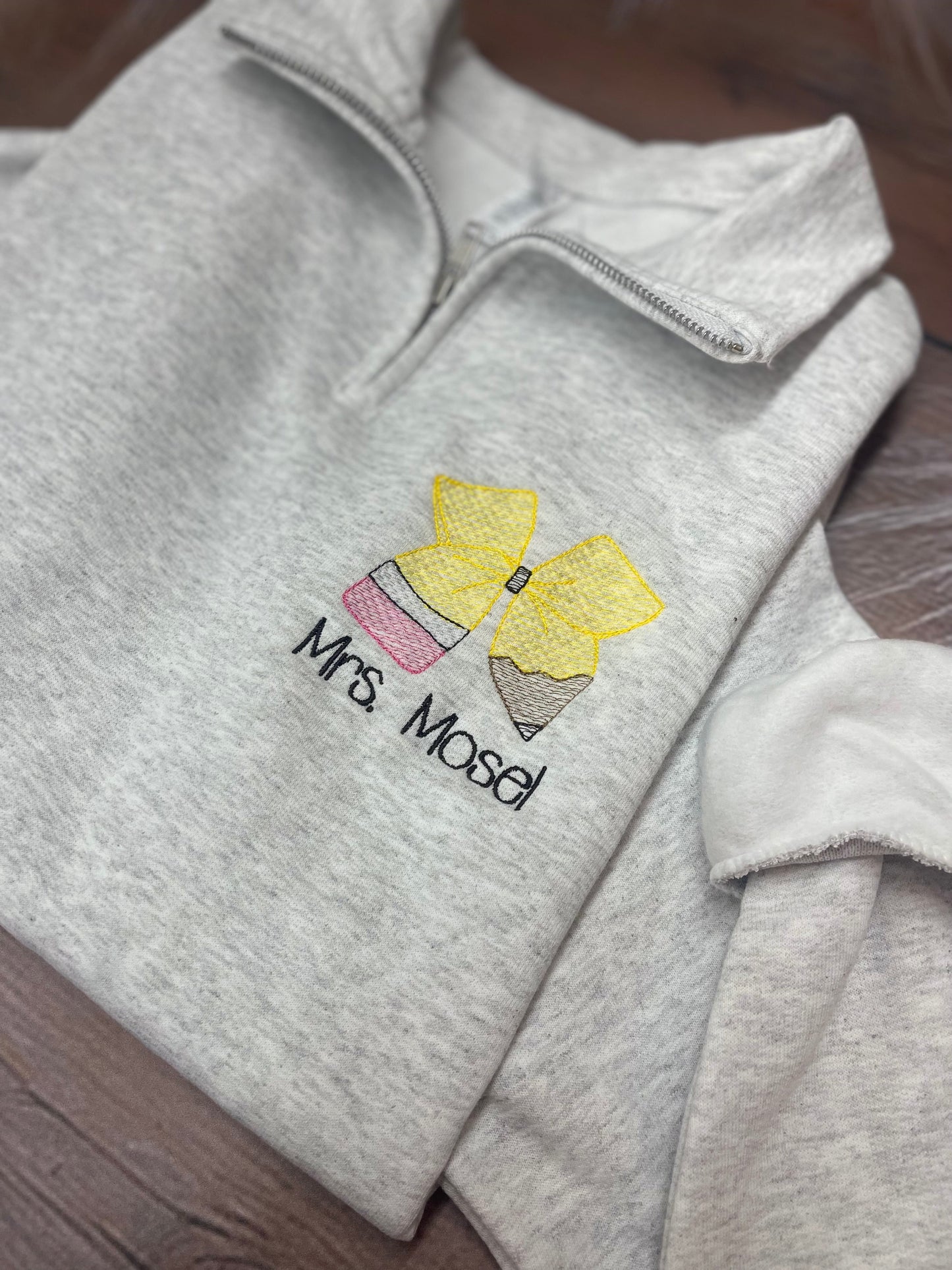 Personlized Pencil Quarterzip