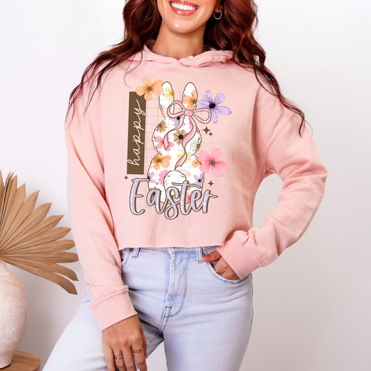 Happy Floral Easter Bunny Tranfer