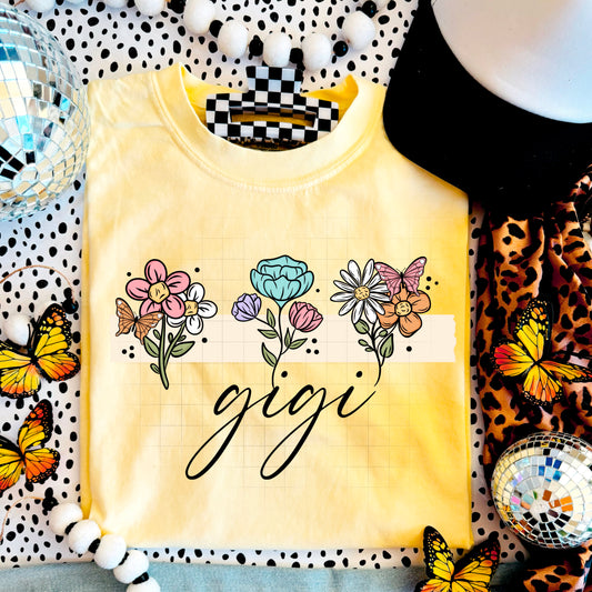 Gigi Floral Transfer