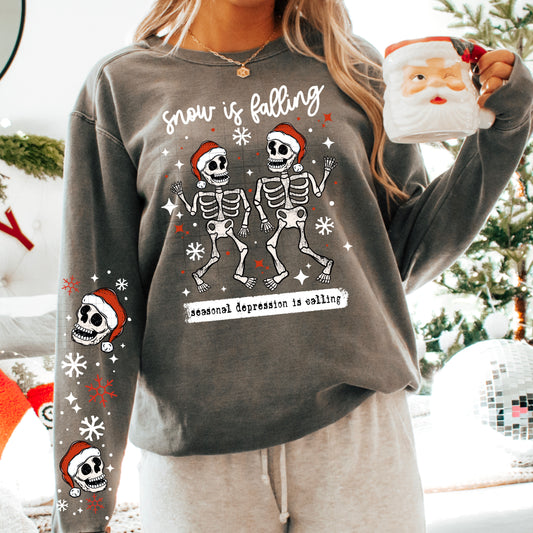 Snow Is Falling Skellies Transfer