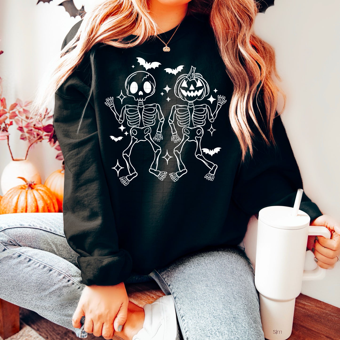 Halloween Skellies Single Color Transfer