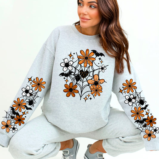 Spiderweb Florals Transfer
