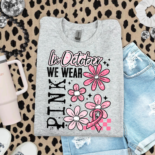 We Wear Pink October Transfer