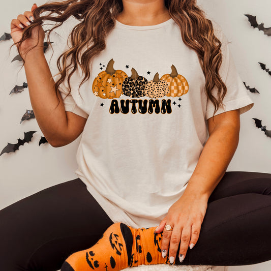Autumn Pumpkins Transfer