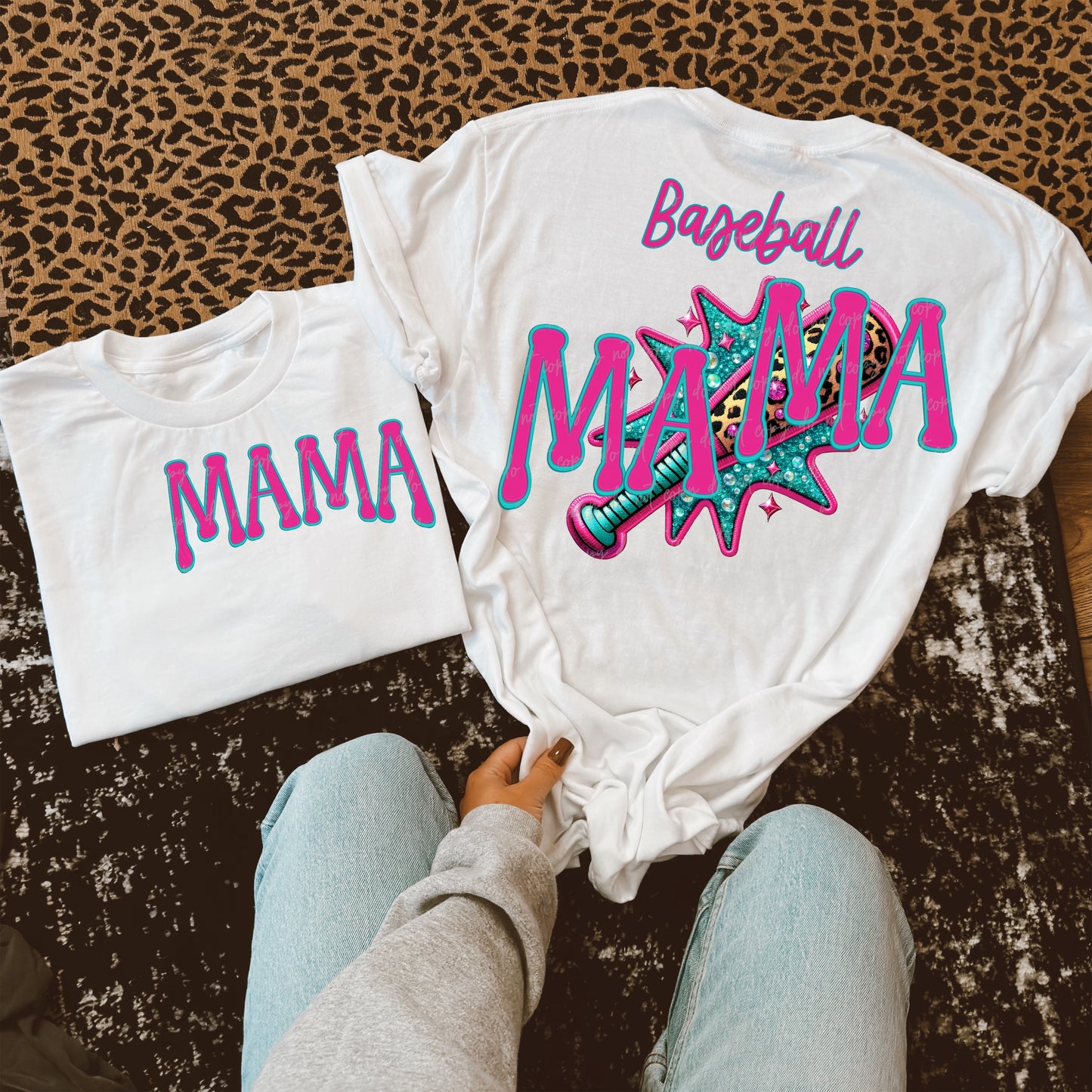 Baseball Mama Transfer ** TWO PART* SOLD SEPARATELY**