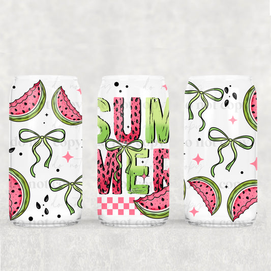 Watermelon Summer Libbey Wrap Transfer