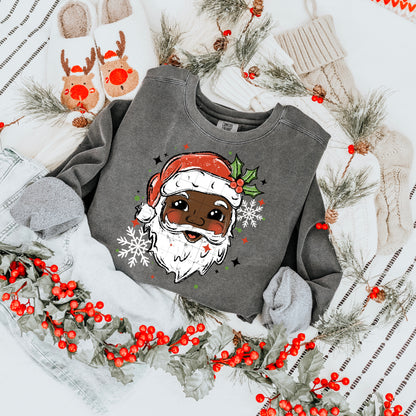 SANTA SNOWFLAKES TRANSFER