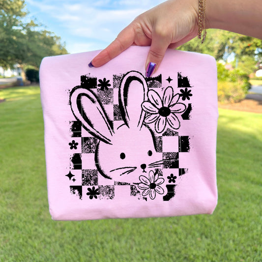 Bunny Distressed Transfer**SOLD SEPARATELY**