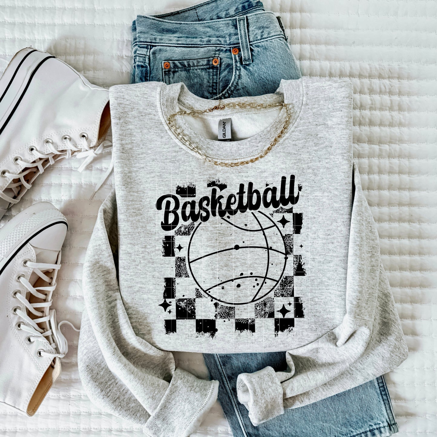 Basketball Distressed Transfer**SOLD SEPARATELY**