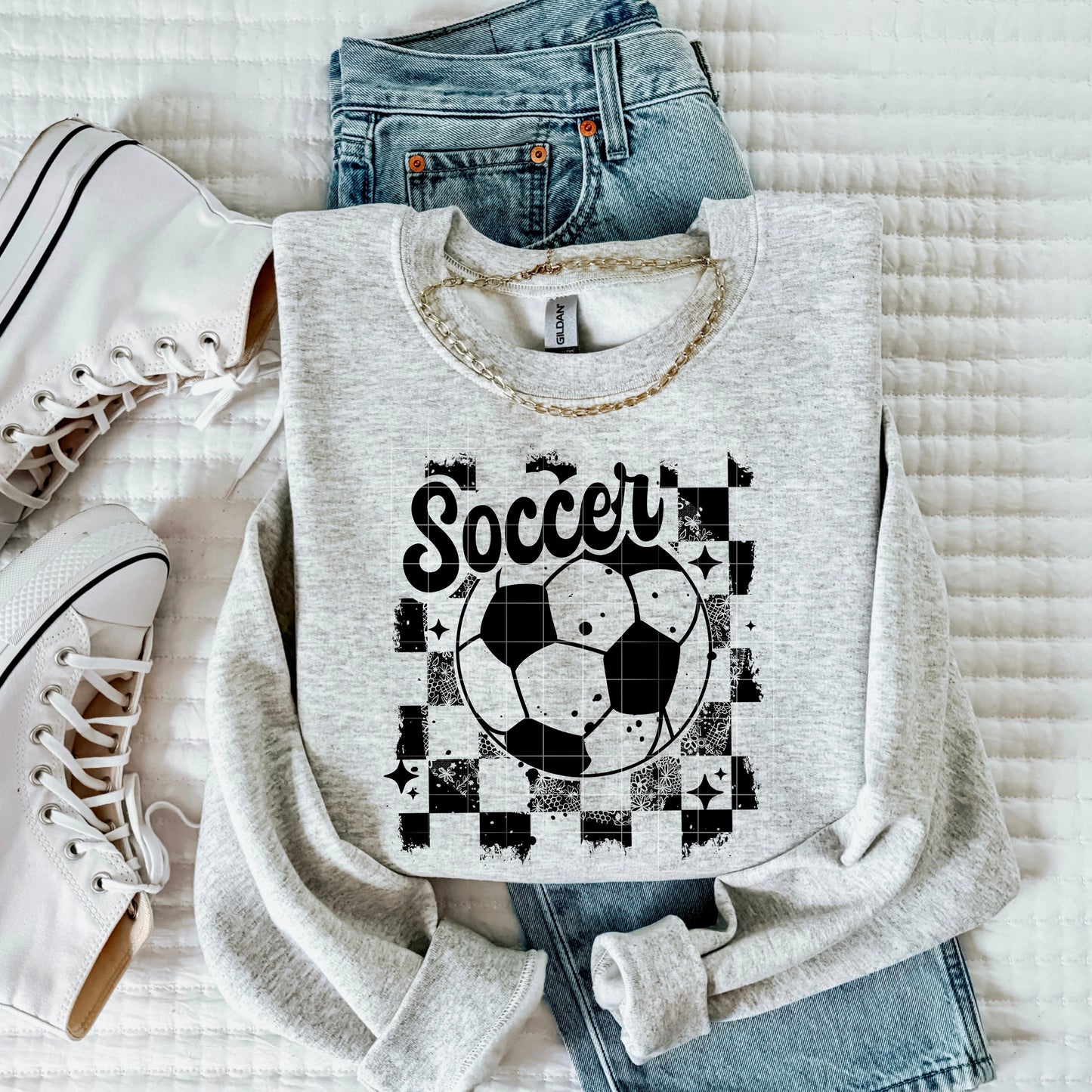 Soccer Distressed Transfer**SOLD SEPARATELY**