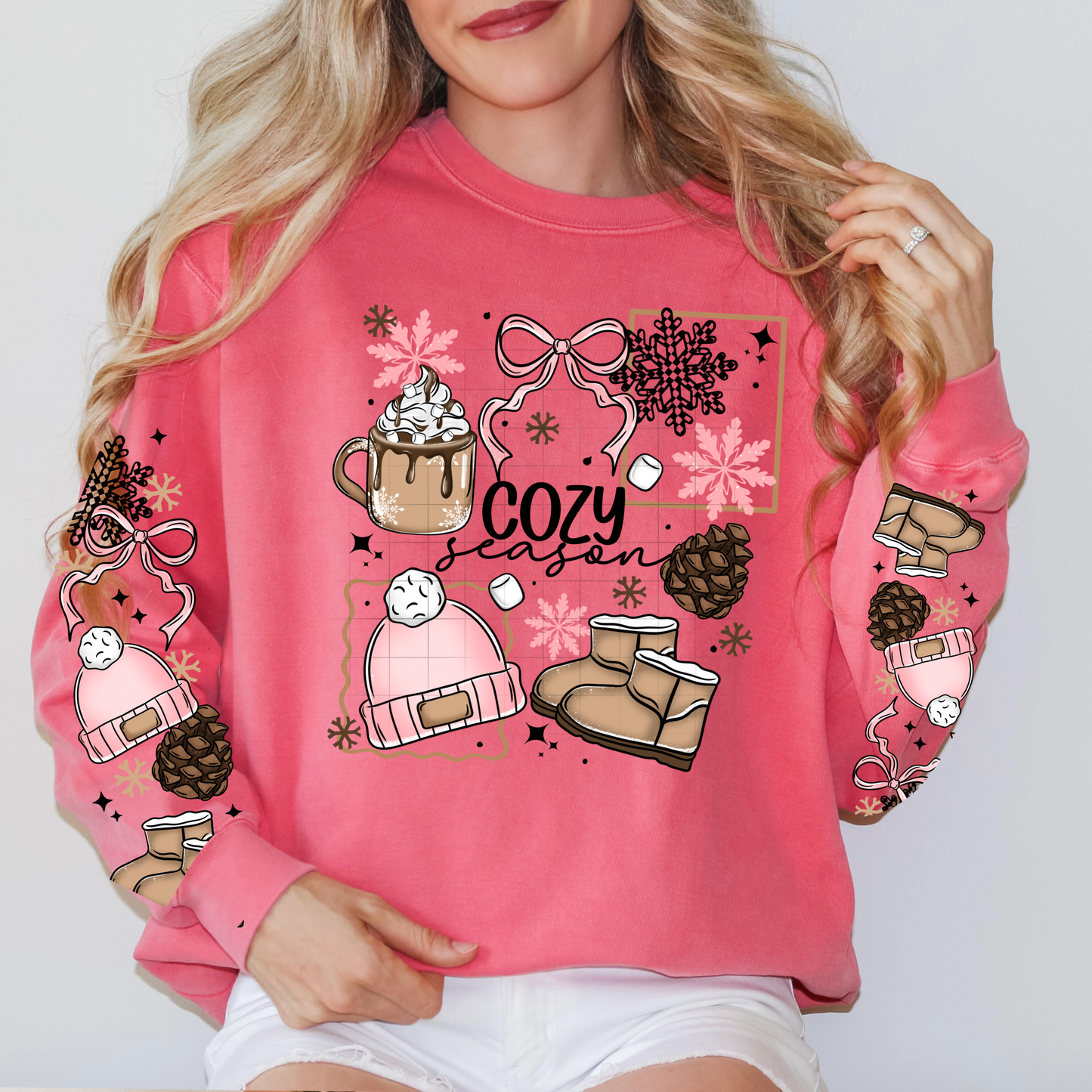 Cozy Season Pink Transfer*TWO PART**SOLD SEPARATELY**
