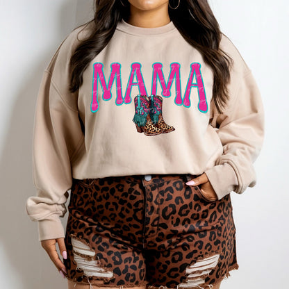 Mama Leopard Cowgirl Boots Transfer ** TWO PART* SOLD SEPARATELY**