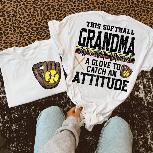 This Softball Grandma Transfer ** TWO PART* SOLD SEPARATELY**