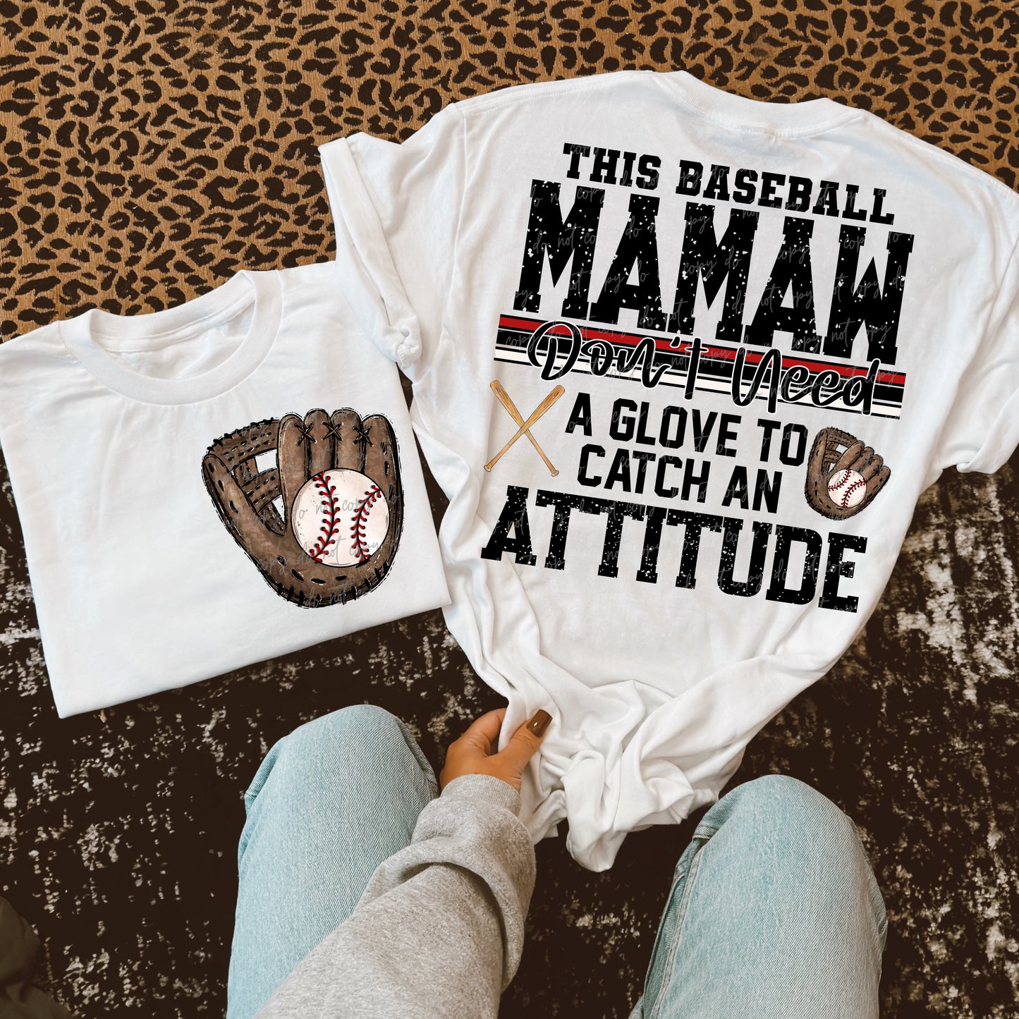 This Baseball Mamaw Transfer ** TWO PART* SOLD SEPARATELY**