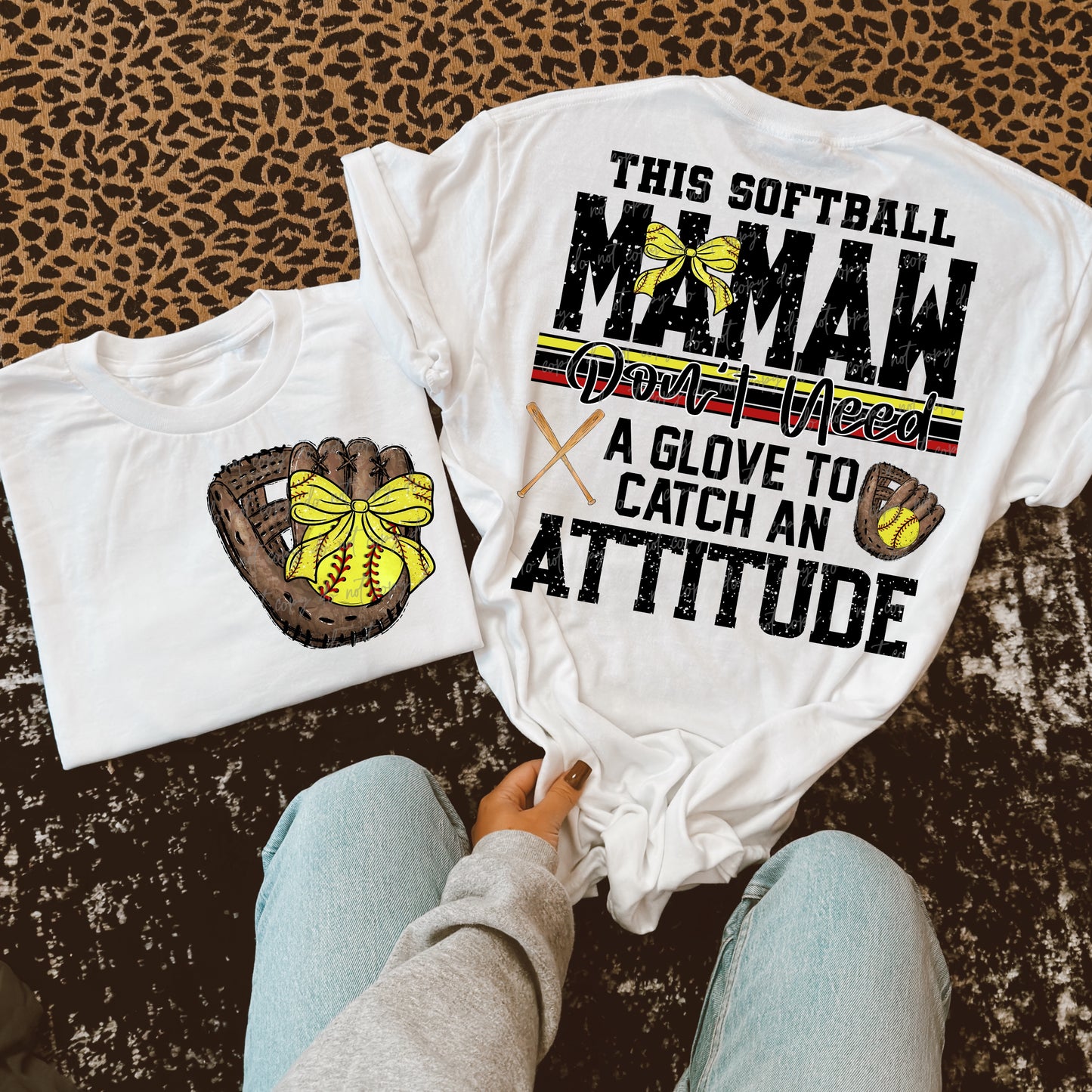 This Softball Mamaw Transfer ** TWO PART* SOLD SEPARATELY**