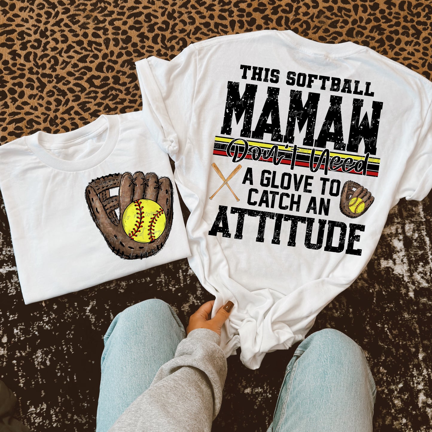 This Softball Mamaw Transfer ** TWO PART* SOLD SEPARATELY**