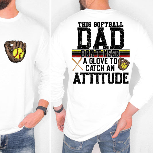 This Softball Dad Transfer ** TWO PART* SOLD SEPARATELY**