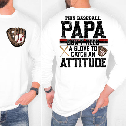 This Baseball Papa Transfer ** TWO PART* SOLD SEPARATELY**