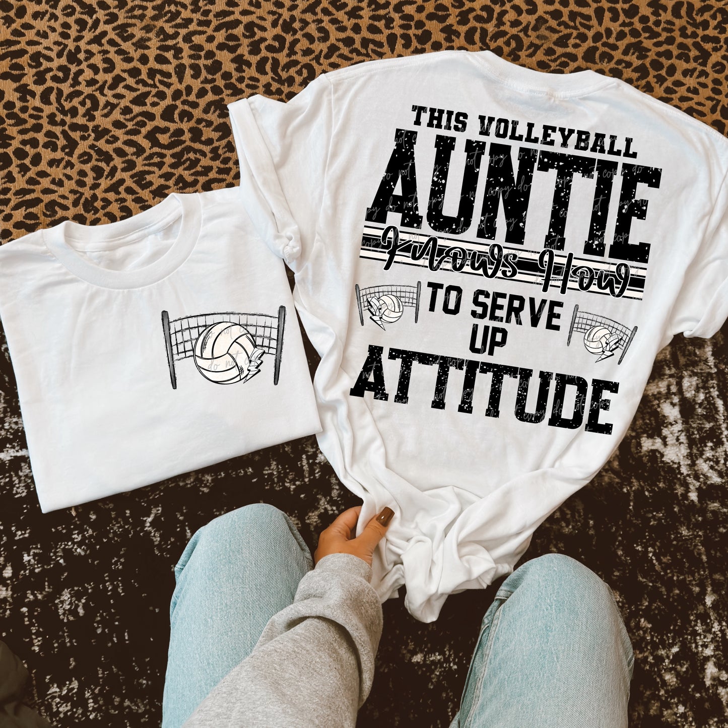 This Volleyball Auntie Transfer ** TWO PART* SOLD SEPARATELY**