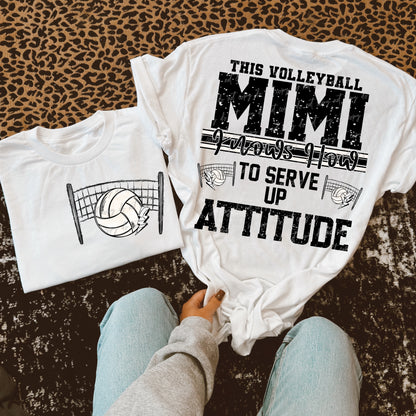 This Volleyball Mimi Transfer ** TWO PART* SOLD SEPARATELY**