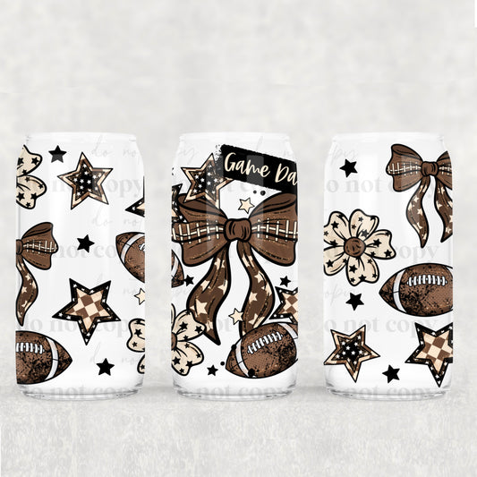 Game Day 16oz Libbey Wrap Transfer