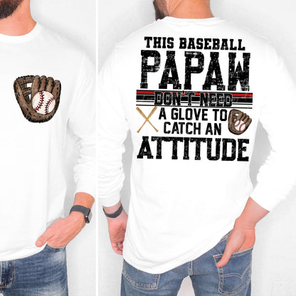 This Baseball Papaw Transfer ** TWO PART* SOLD SEPARATELY**