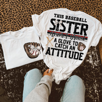 This Baseball Sister Transfer ** TWO PART* SOLD SEPARATELY**