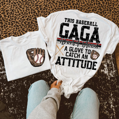 This Baseball Gaga Transfer ** TWO PART* SOLD SEPARATELY**