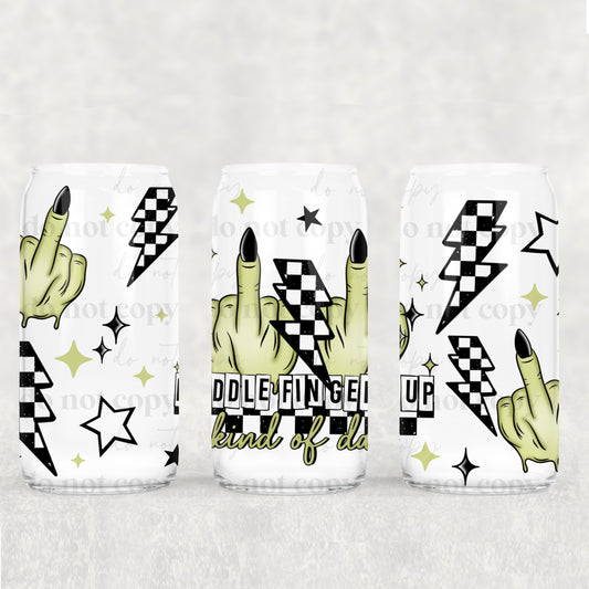 Middle Fingers 16oz Libbey Wrap Transfer
