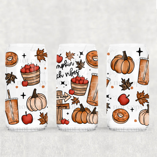 Pumpkin Patch 16oz Libbey Wrap Transfer