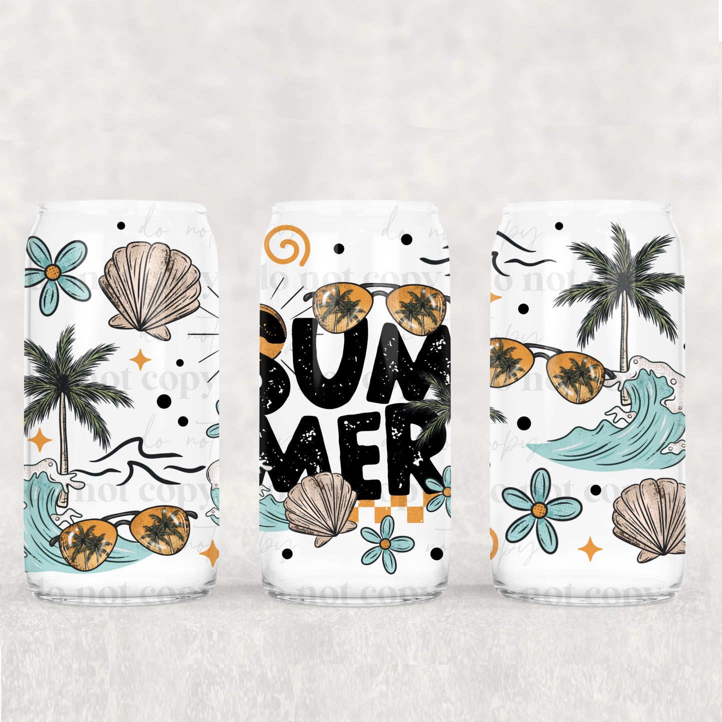 Summer 16oz Libbey Wrap Transfer