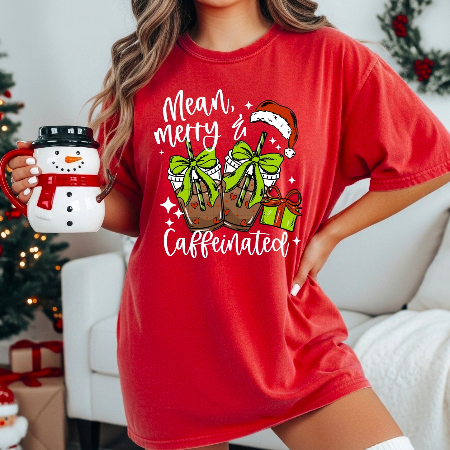Mean Merry Caffeinated Transfer**SOLD SEPARATELY**