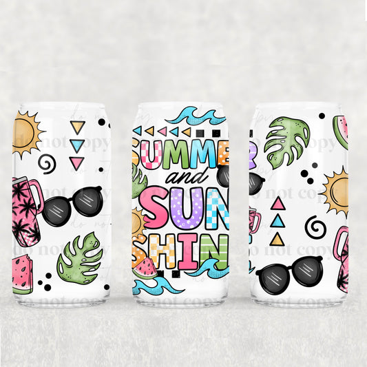 Summer Sunshine Libbey Wrap Transfer