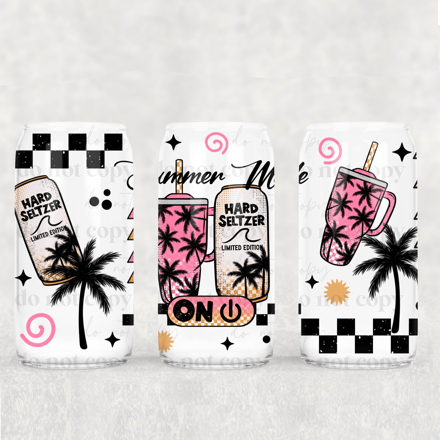 Summer Mode 16oz Libbey Wrap Transfer