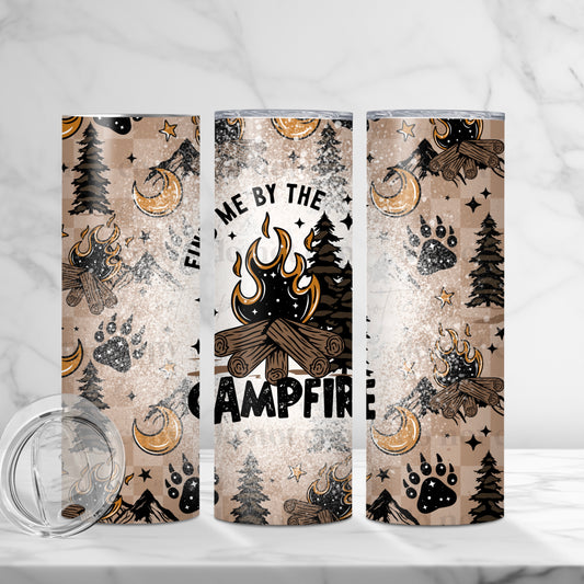 Campfire Tumbler Wrap Transfer