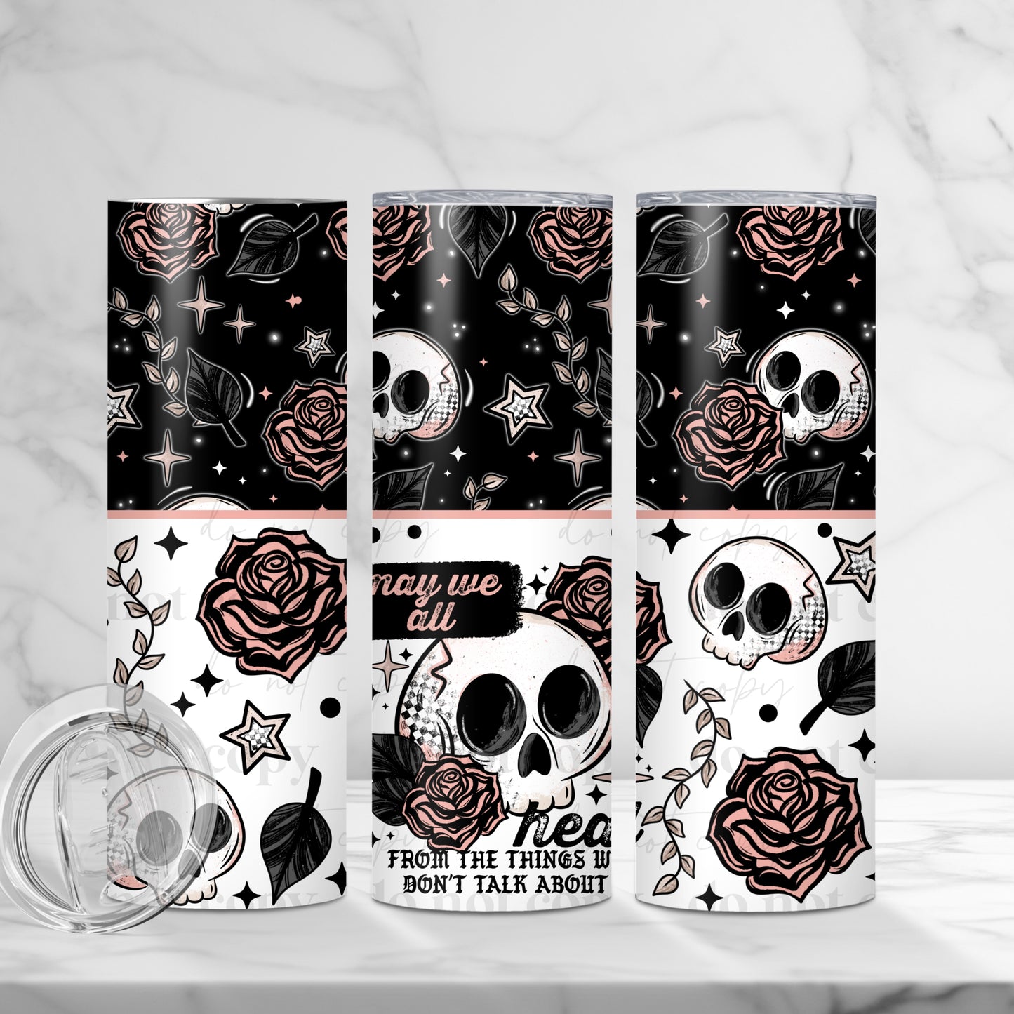 May We Heal Tumbler Wrap Transfer
