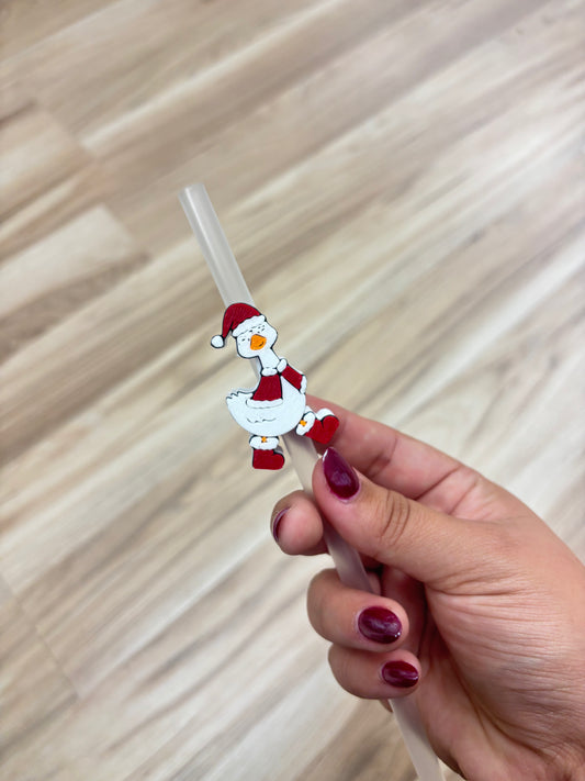 Christmas Duck  - 3D Printed Straw Topper