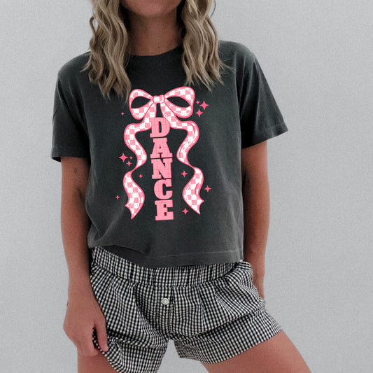 Dance Checker Coquette Bow Transfer