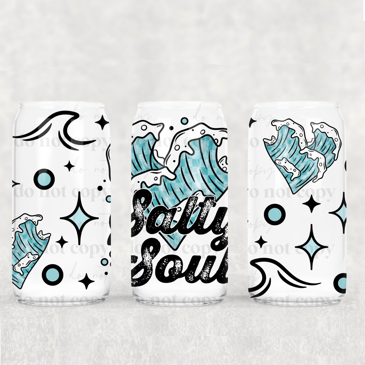 Salty Soul 16oz Libbey Wrap Transfer