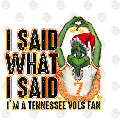 I Said What I Said Tennessee Transfer